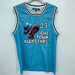 LOLLAPALOOZA BLUE JERSEY *RARE* Sz M Chi Town All Stars #21 Sz M
